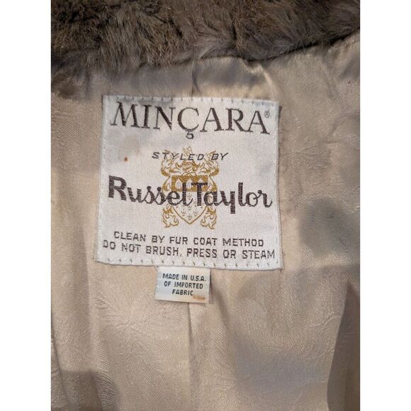 Vintage Fur Coat – Minçara by Russell Taylor, Lined, No Size tag see photos - Picture 9 of 16